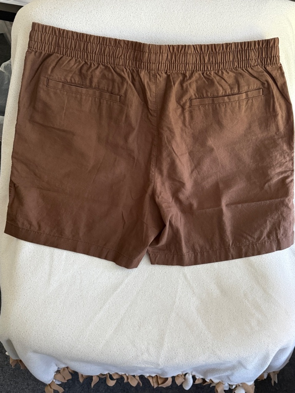 Mens Brown 7” Pull-On Men's Shorts, XL - Picture 3 of 3